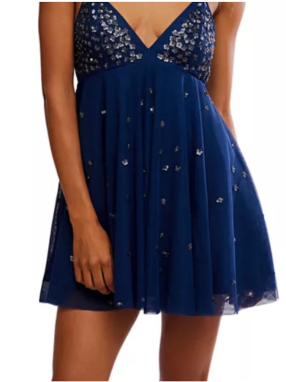 NEW Free People Noel Shine Mini Dress S - Picture 14 of 14